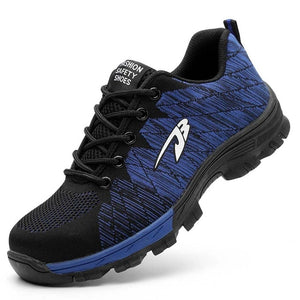 Dropshipping Puncture-Proof Safety Shoes Indestructible Non-slip Steel Toe Work Shoes Outdoor Breathable Men Shoes